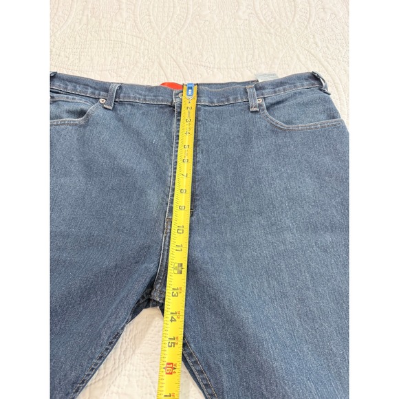 Dickies Mens Relaxed Fit Straight Leg Jeans Dark Wash Denim‎ Casual Pants - Picture 6 of 10